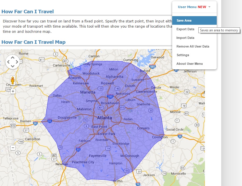 Find Population Inside A Drive Time Radius Free Map Tools Blog